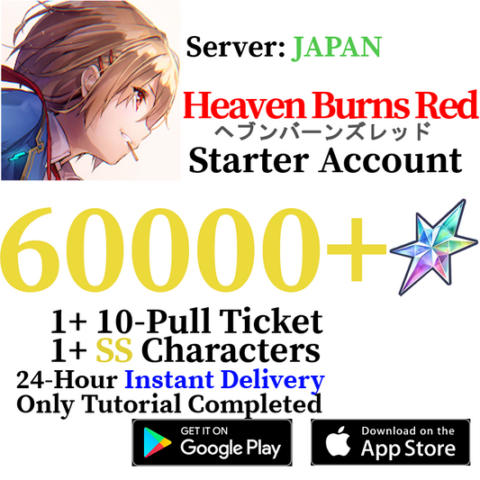 [JP] [INSTANT] 20000-60000 Quartz Heaven Burns Red Starter Account