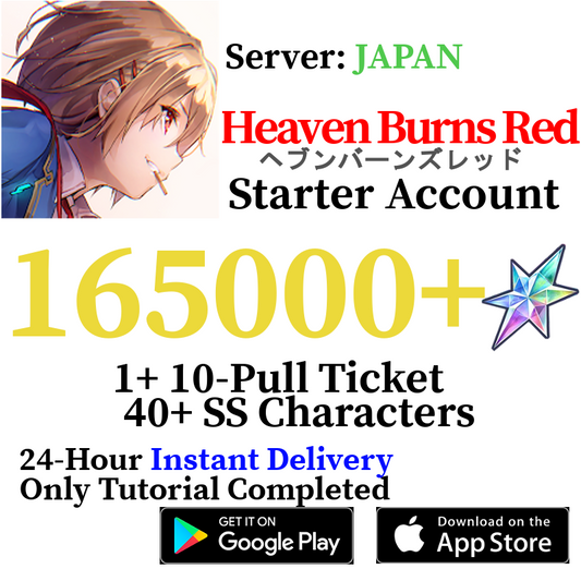 [JP] 165000+ Quartz Heaven Burns Red Starter Reroll Account