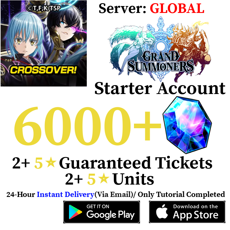 [GLOBAL] [INSTANT] 7000+ Crystals Grand Summoners Starter Reroll Fresh Account