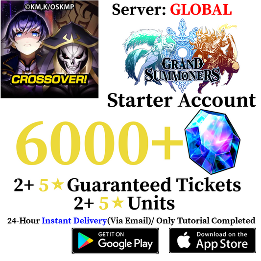 [GLOBAL] [INSTANT] 6000+ Crystals Grand Summoners Starter Reroll Fresh Account