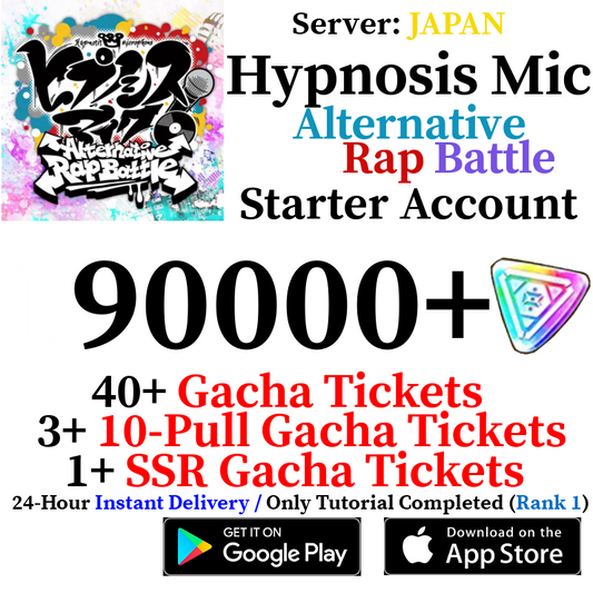 [JP] [INSTANT] 90000+ Gems | Hypnosis Mic -Alternative Rap Battle- HypMic Starter Reroll Account