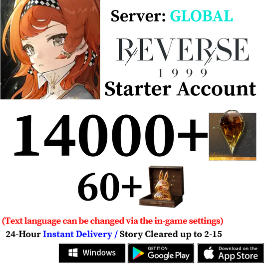 [GLOBAL] [INSTANT] 14000+ Gems | Reverse: 1999 Starter Reroll Account