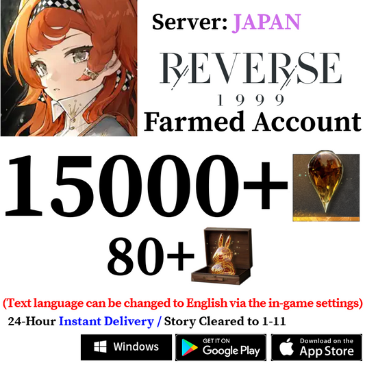 [JP] [INSTANT] 15000+ Gems | Reverse: 1999 Starter Reroll Account