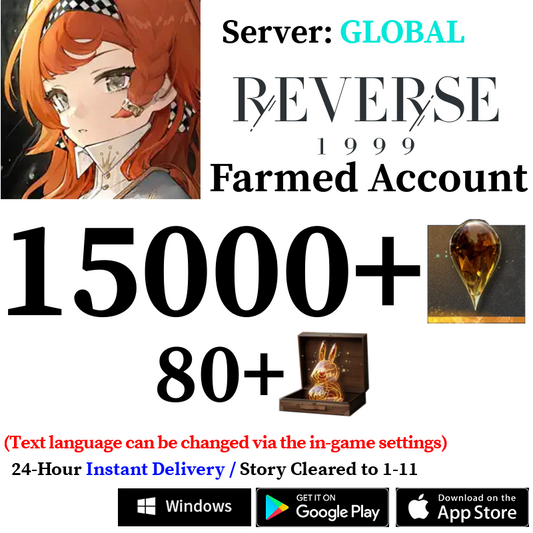 [GLOBAL] [INSTANT] 15000+ Gems | Reverse: 1999 Reroll Account