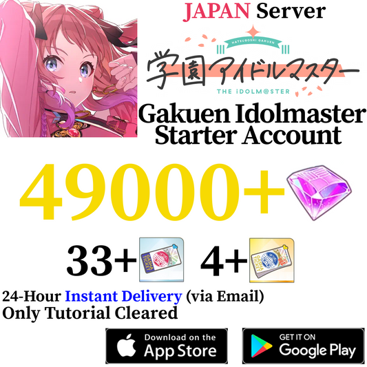 [JP] [INSTANT] 49000+ Gems | Gakuen Idolmaster iDOLM@STER Reroll Starter Account