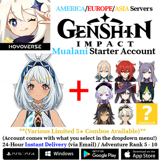 [AMERICA/EUROPE/ASIA] [INSTANT] Mualani Genshin Impact Fresh Starter Account AR10