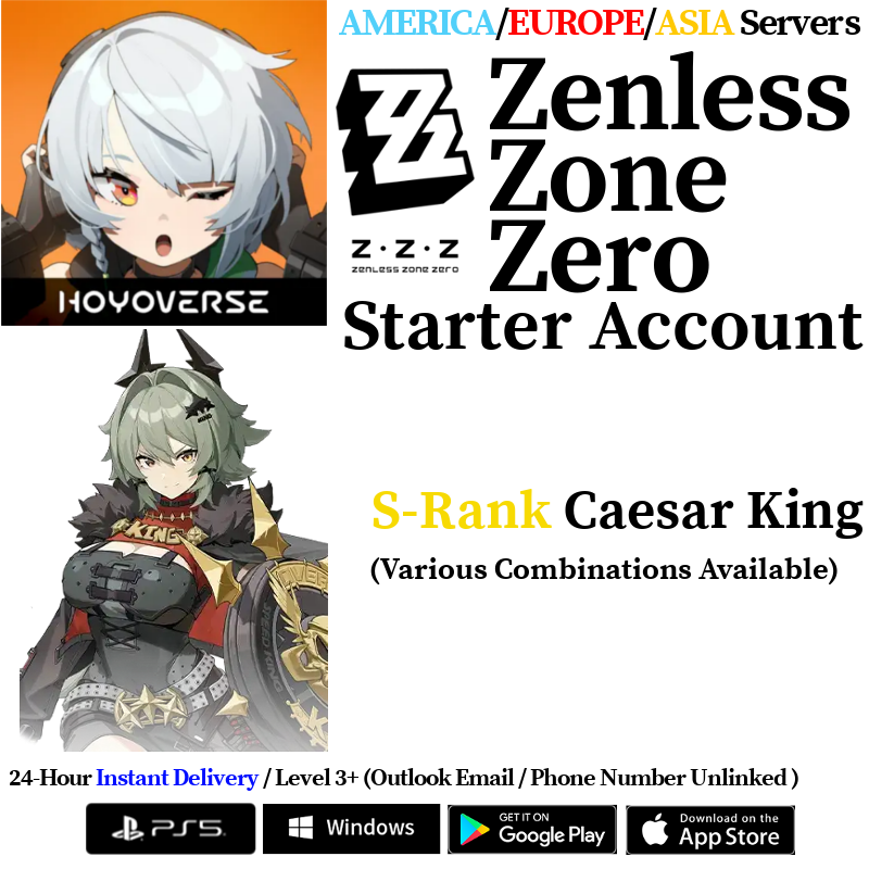 [AMERICA/EUROPE/ASIA] [INSTANT] Caesar King Zenless Zone Zero Starter Account