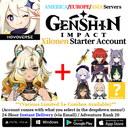 [AMERICA/EUROPE/ASIA] [INSTANT] Xilonen Genshin Impact Fresh Starter Account AR20