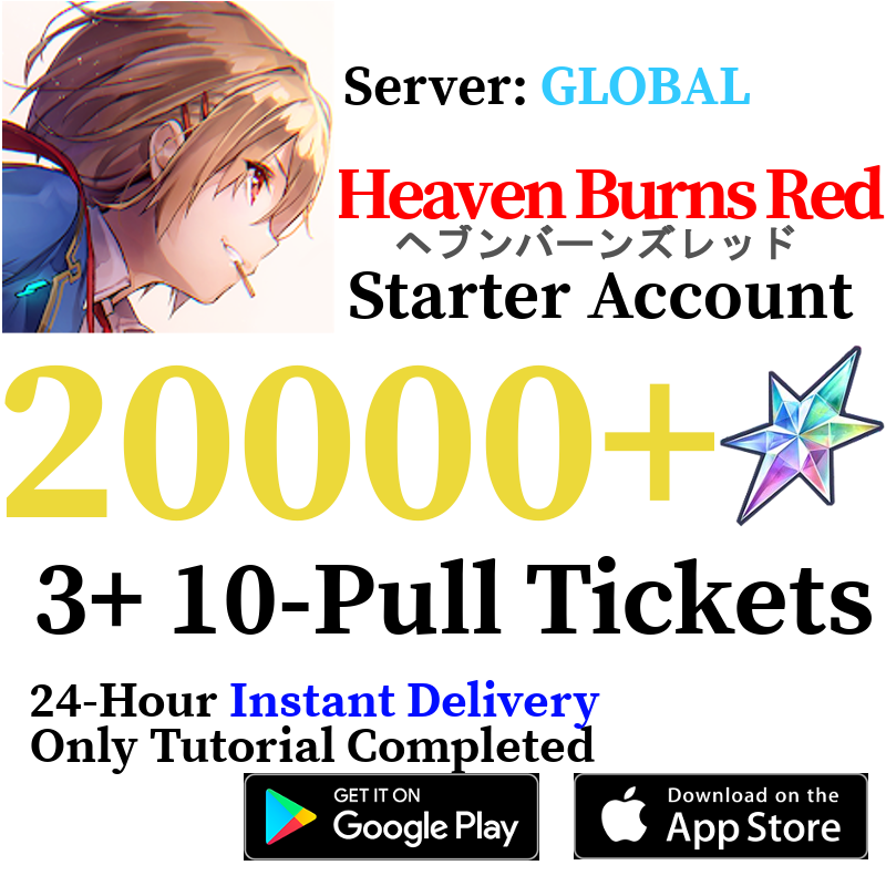 [GLOBAL] [INSTANT] (BUY 2 GET 3) 10000 - 20000+ Quartz Heaven Burns Red Starter Account