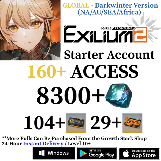 [Darkwinter - AMERICA + Other Regions] [INSTANT] 8300+ Collapse Piece | GFL2 GIRLS' FRONTLINE 2: EXILIUM Starter Reroll Account