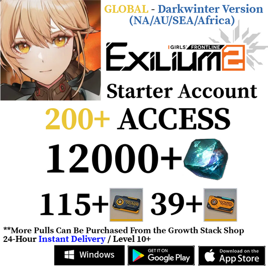 [Darkwinter - AMERICA + Other Regions] [INSTANT] 12000+ Collapse Piece | GFL2 GIRLS' FRONTLINE 2: EXILIUM Starter Reroll Account