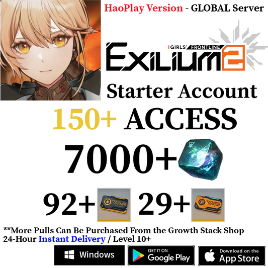 [HaoPlay - GLOBAL Server] [INSTANT] 7000+ Collapse Piece | GFL2 GIRLS' FRONTLINE 2: EXILIUM Starter Reroll Account