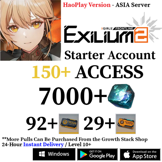 [HaoPlay - ASIA Server] [INSTANT] 7000+ Collapse Piece | GFL2 GIRLS' FRONTLINE 2: EXILIUM Starter Reroll Account