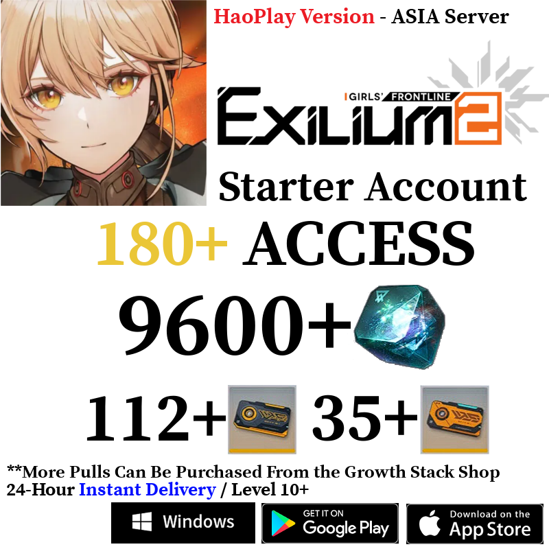 [HaoPlay - ASIA Server] [INSTANT] 9600+ Collapse Piece | GFL2 GIRLS' FRONTLINE 2: EXILIUM Starter Reroll Account