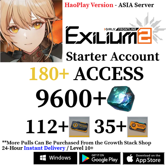 [HaoPlay - ASIA Server] [INSTANT] 9600+ Collapse Piece | GFL2 GIRLS' FRONTLINE 2: EXILIUM Starter Reroll Account