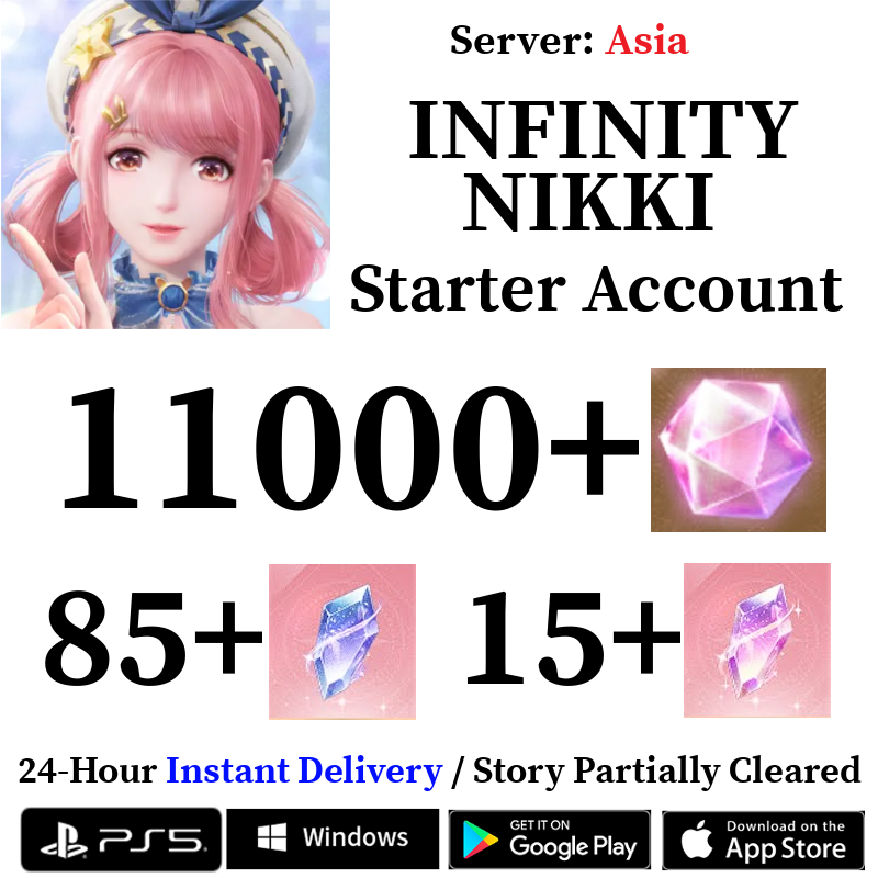 [ASIA] [INSTANT] 11000+ Diamonds | Infinity Nikki Starter Reroll Account