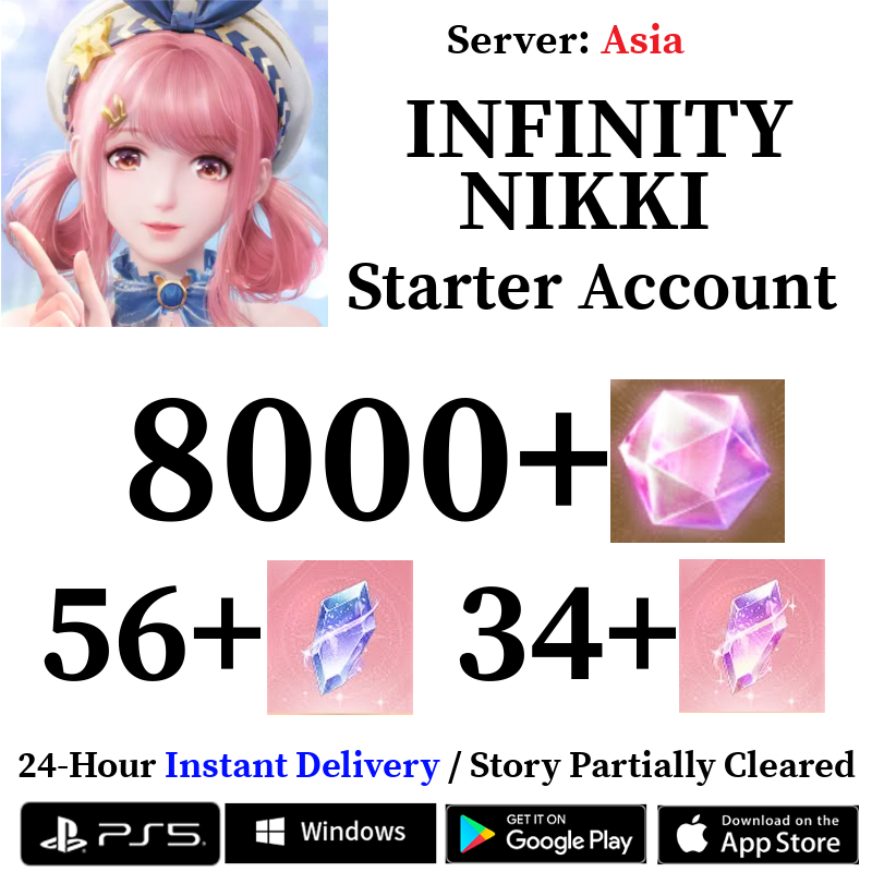 [ASIA] [INSTANT] 8000+ Diamonds | Infinity Nikki Starter Reroll Account