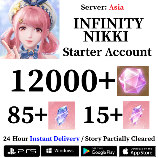 [ASIA] [INSTANT] 12000+ Diamonds | Infinity Nikki Starter Reroll Account