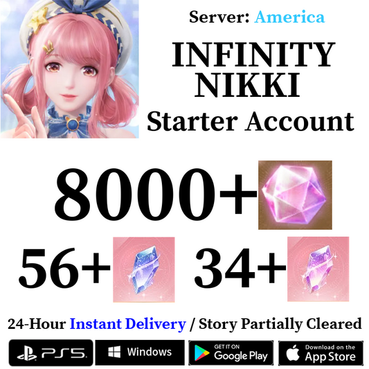 [AMERICA] [INSTANT] 8000+ Diamonds | Infinity Nikki Starter Reroll Account