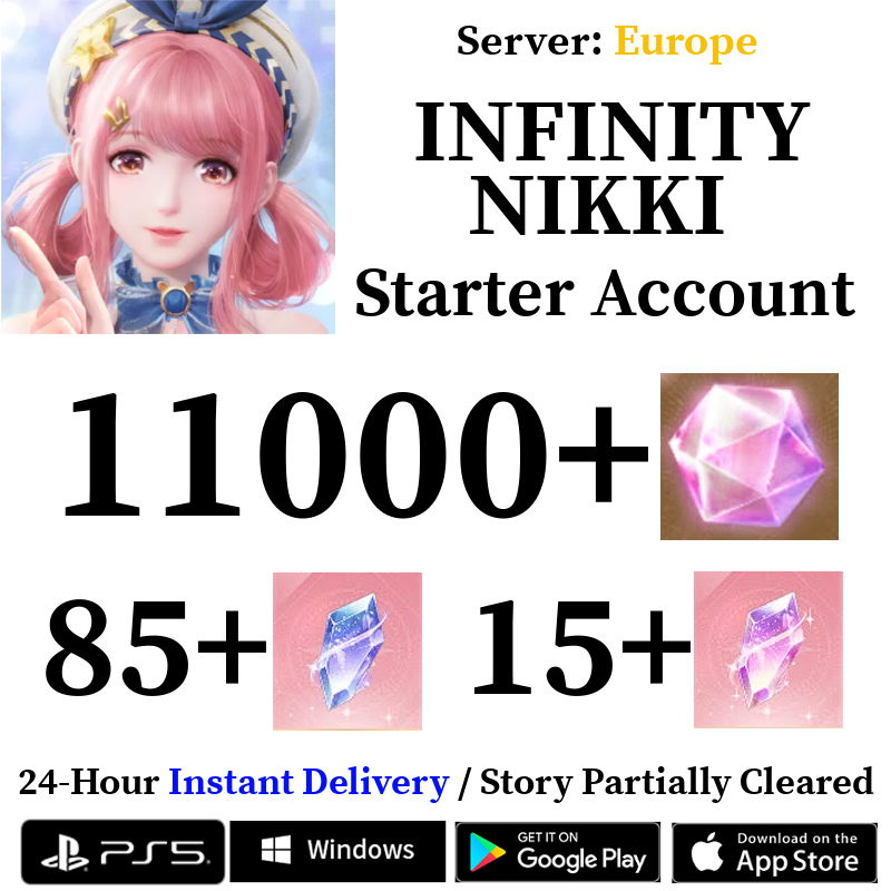 [EUROPE] [INSTANT] 11000+ Diamonds | Infinity Nikki Starter Reroll Account