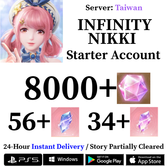 [TW] [INSTANT] 8000+ Diamonds | Infinity Nikki Starter Reroll Account