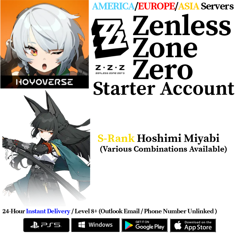 [AMERICA/EUROPE/ASIA] [INSTANT] Hoshimi Miyabi Zenless Zone Zero Starter Account