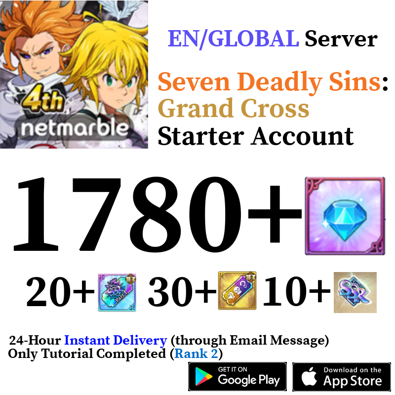 [GLOBAL] [INSTANT] 700+ Diamonds Seven Deadly Sins 7DS Grand Cross Sta ...