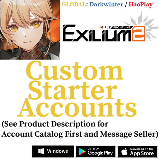 [GLOBAL] Custom Selective Starter Accounts GFL2 GIRLS' FRONTLINE 2: EXILIUM