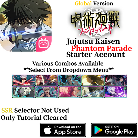 [AMERICA/EUROPE/SEA/TW] SSR Combo Jujutsu Kaisen Phantom Parade Starter Account