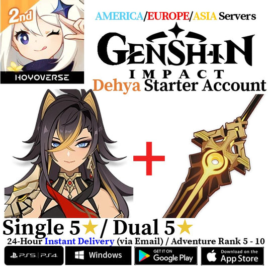 [AMERICA/EUROPE/ASIA] [INSTANT] Dehya + Beacon of the Reed Sea Genshin Impact Fresh Starter Account AR10 - Skye1204 Gaming Shop