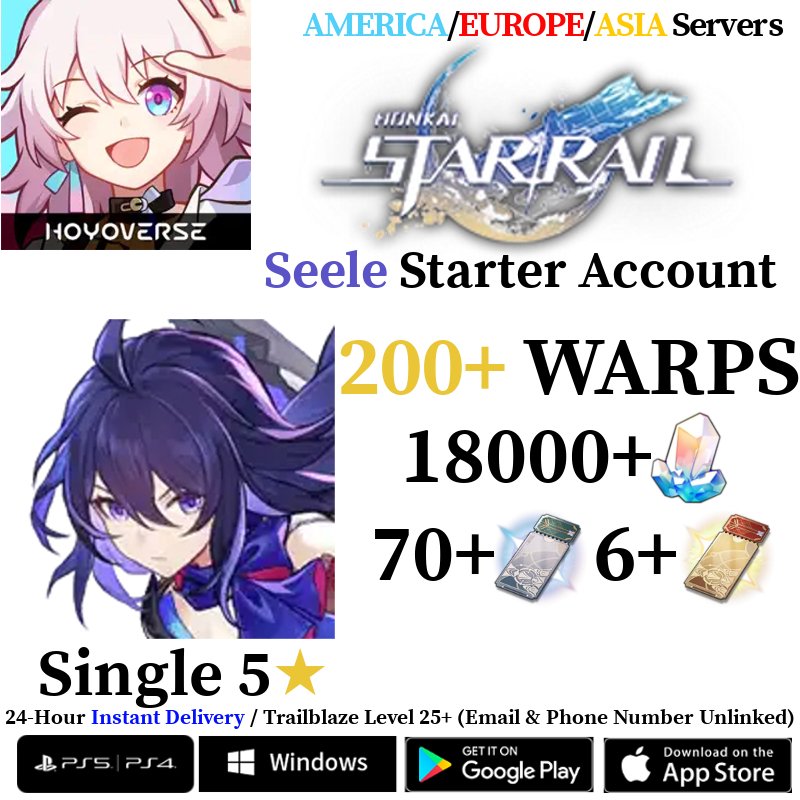 [AMERICA/EUROPE/ASIA] [INSTANT] Seele Honkai: Star Rail Stellar Jade S ...