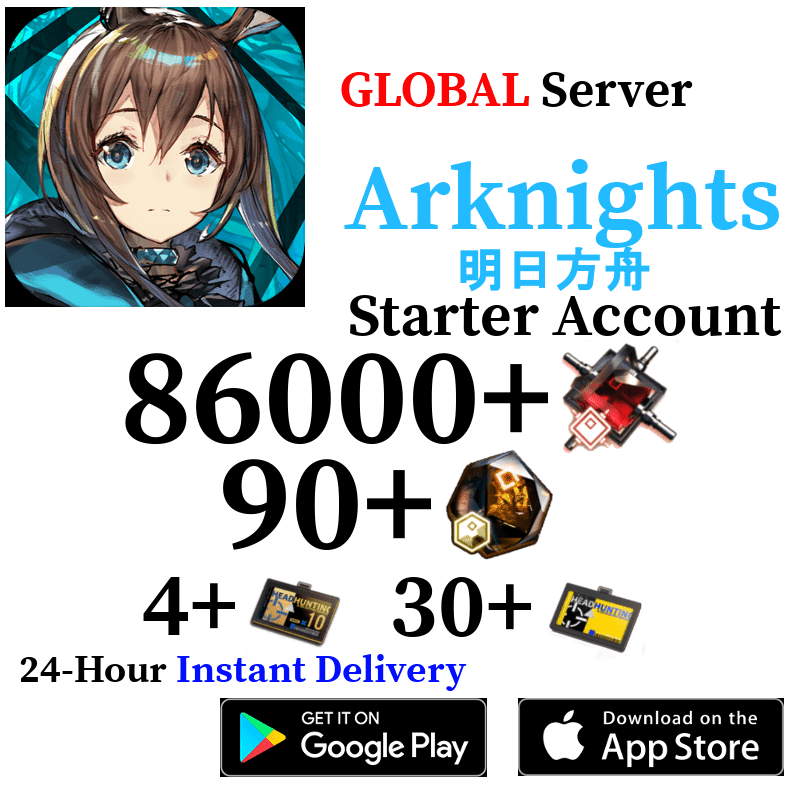 [GLOBAL] [INSTANT] 100000+ Orundum, 70+ Tickets | Arknights Starter Reroll Account - Skye1204 Gaming Shop