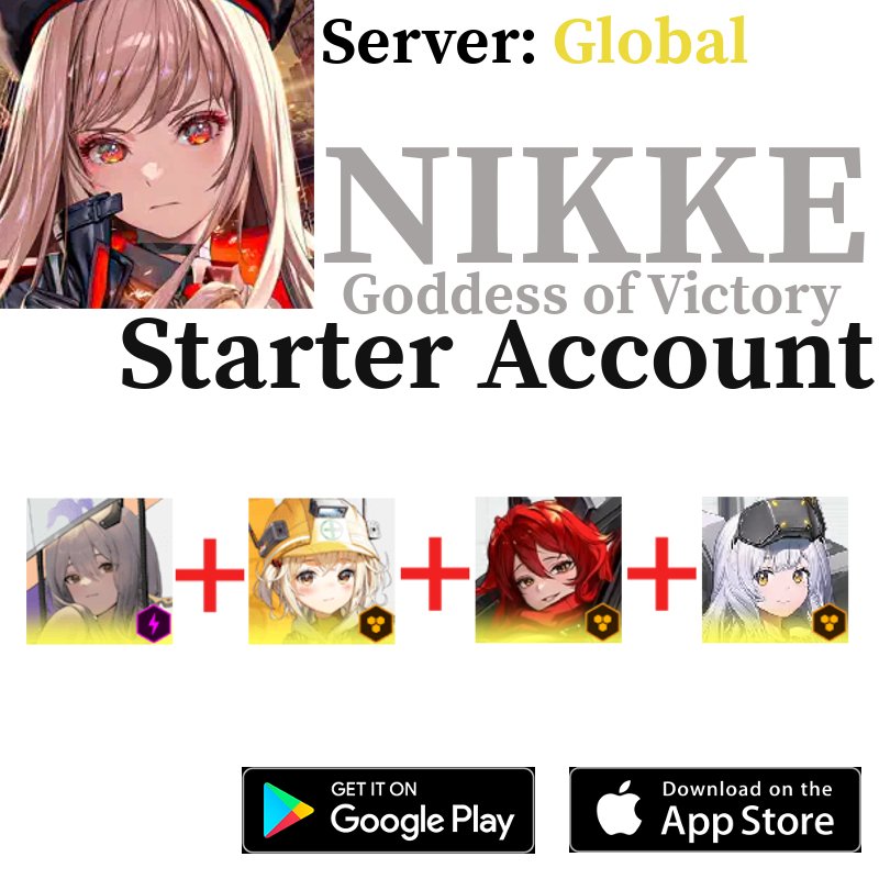 [GLOBAL] [INSTANT] Scarlet + Liter + Red Hood + Snow White GODDESS OF VICTORY: NIKKE Starter Account - Skye1204 Gaming Shop