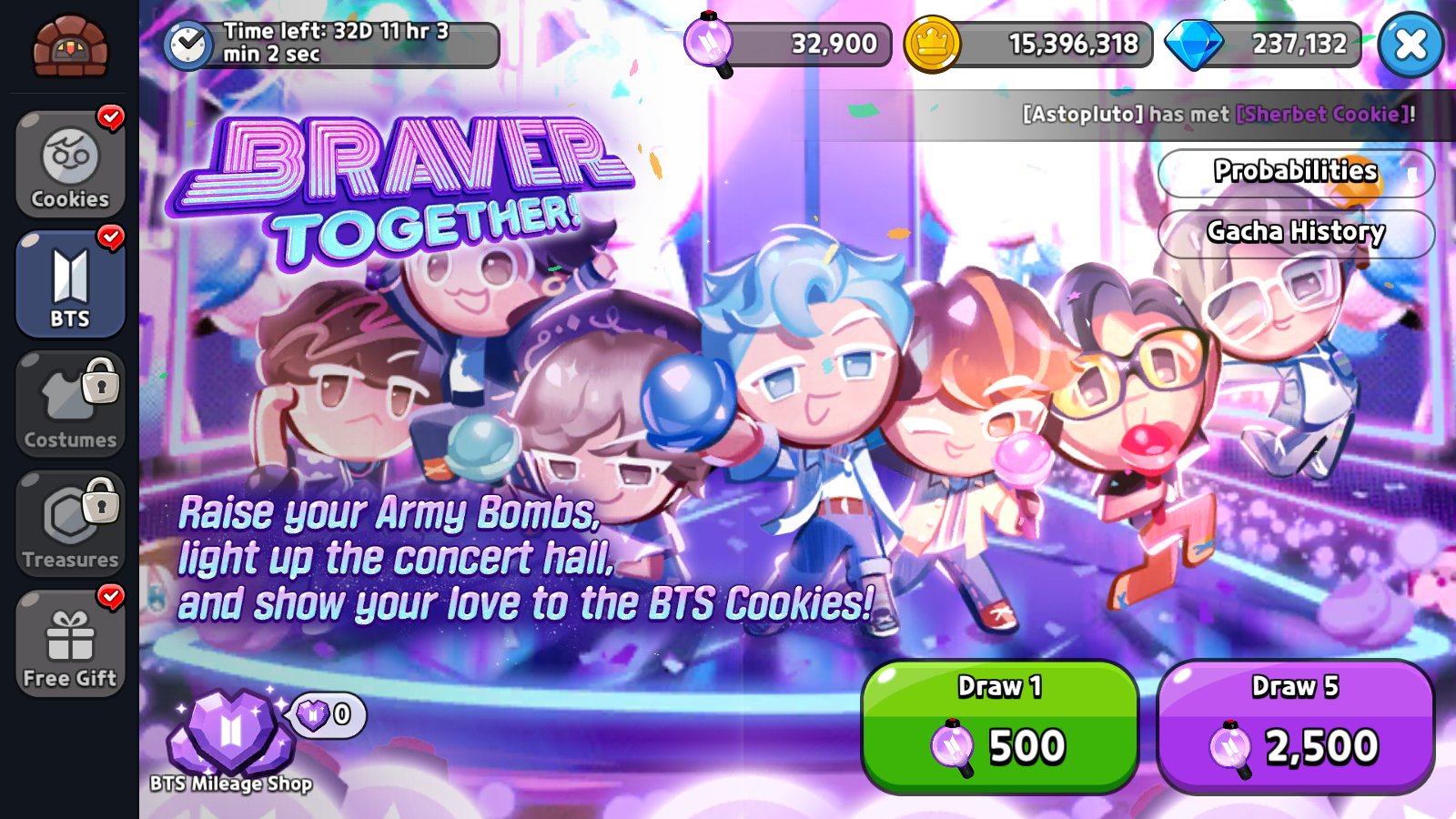 [GLOBAL/Hollyberry] 350,000+ Gems Sea Fairy Cookie Run: Kingdom Starter Account - Skye1204 Gaming Shop