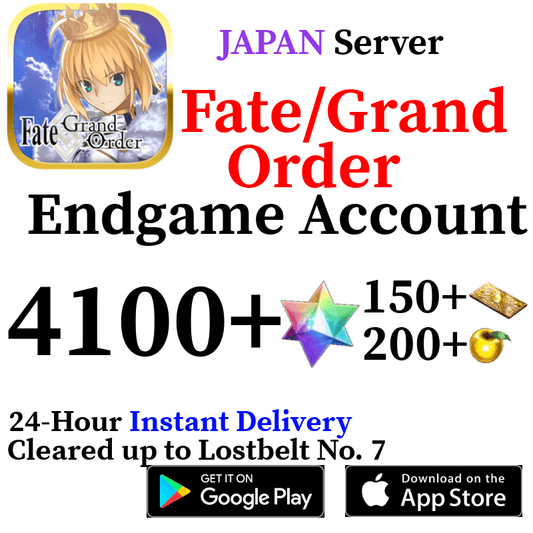 [JP] [INSTANT] 4100+ SQ Fate Grand Order FGO Quartz Reroll Account - Skye1204 Gaming Shop