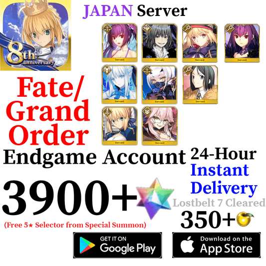 [JP] [INSTANT] Castoria + Oberon + Vitch + Lady Avalon + Morgan + Melusine Ruler + 3900+ SQ Fate Grand Order FGO Quartz Account - Skye1204 Gaming Shop