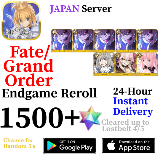 [JP] [INSTANT] Castoria/Space Ishtar/Oberon/Vitch | Fate Grand Order FGO Reroll - Skye1204 Gaming Shop